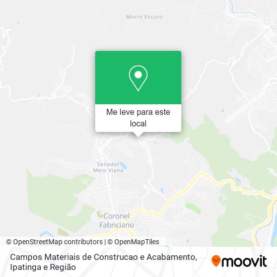 Campos Materiais de Construcao e Acabamento mapa