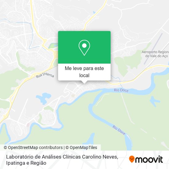 Laboratório de Análises Clínicas Carolino Neves mapa