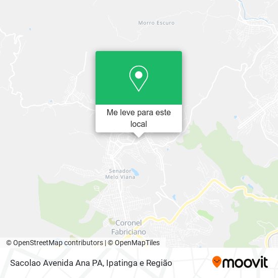 Sacolao Avenida Ana PA mapa