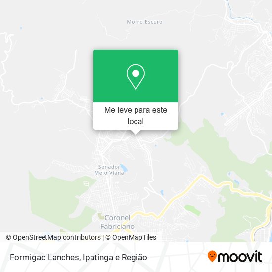 Formigao Lanches mapa