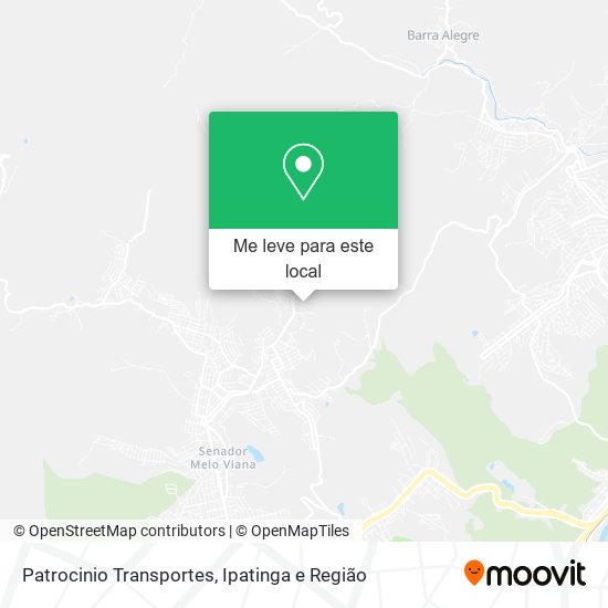 Patrocinio Transportes mapa