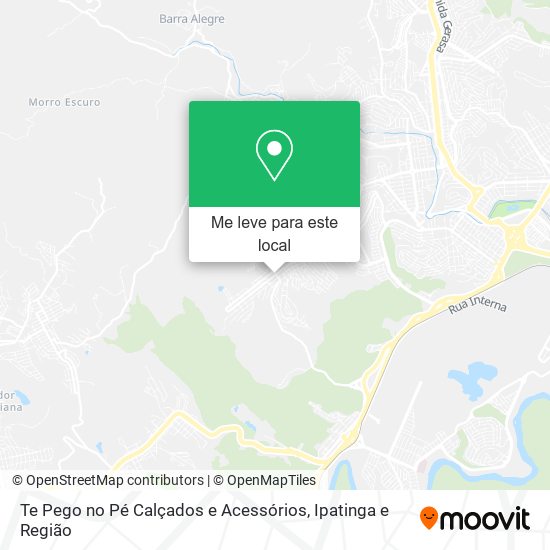 Te Pego no Pé Calçados e Acessórios mapa