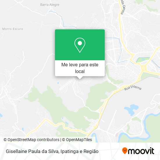 Gisellaine Paula da Silva mapa