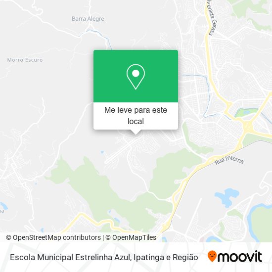 Escola Municipal Estrelinha Azul mapa