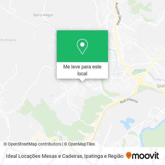 Ideal Locações Mesas e Cadeiras mapa