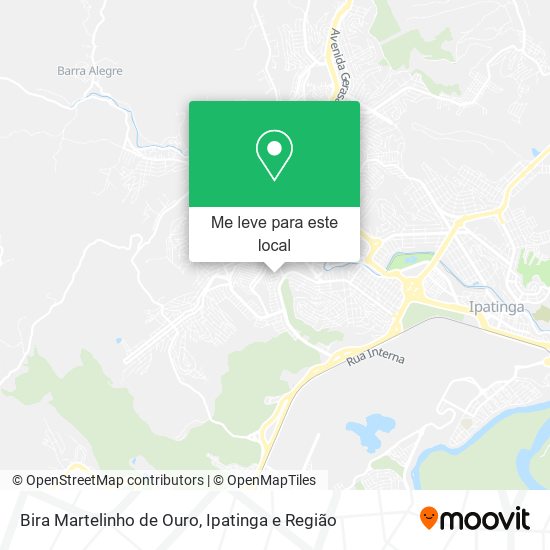 Bira Martelinho de Ouro mapa