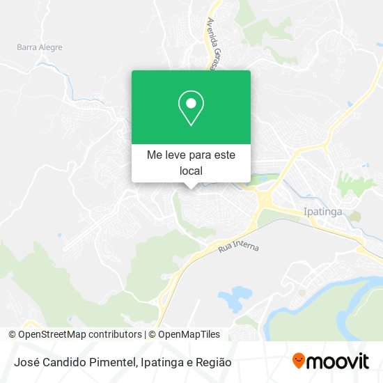 José Candido Pimentel mapa