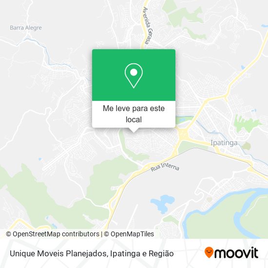 Unique Moveis Planejados mapa