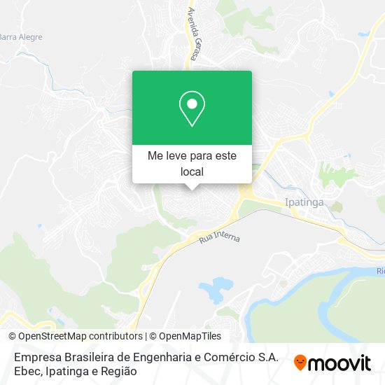 Empresa Brasileira de Engenharia e Comércio S.A. Ebec mapa