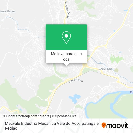 Mecvale Industria Mecanica Vale do Aco mapa