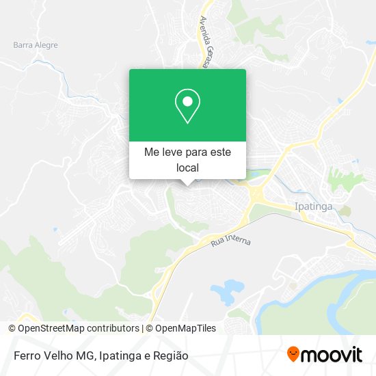 Ferro Velho MG mapa