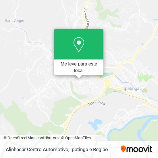 Alinhacar Centro Automotivo mapa