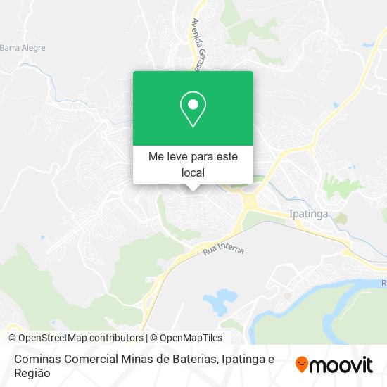 Cominas Comercial Minas de Baterias mapa