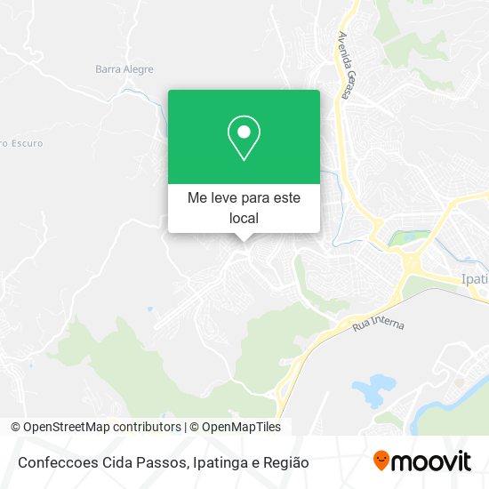 Confeccoes Cida Passos mapa