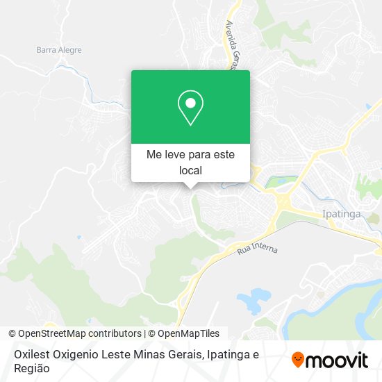 Oxilest Oxigenio Leste Minas Gerais mapa