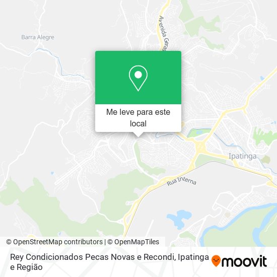 Rey Condicionados Pecas Novas e Recondi mapa