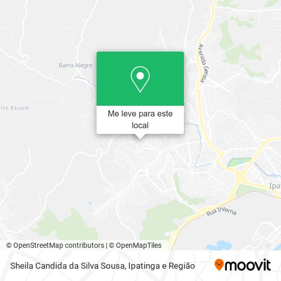 Sheila Candida da Silva Sousa mapa