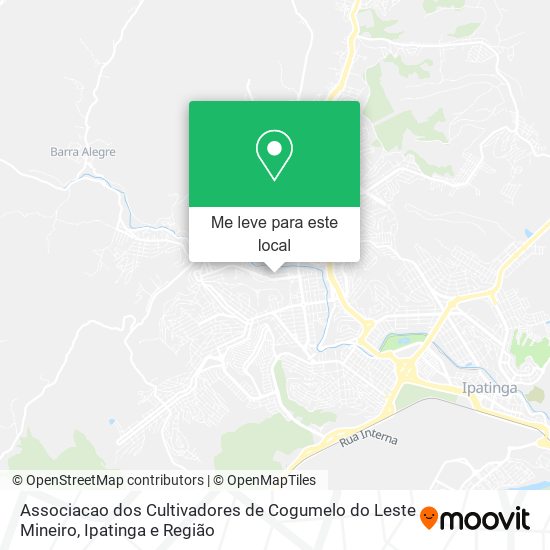 Associacao dos Cultivadores de Cogumelo do Leste Mineiro mapa