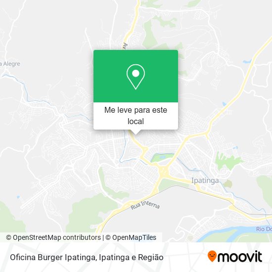 Oficina Burger Ipatinga mapa