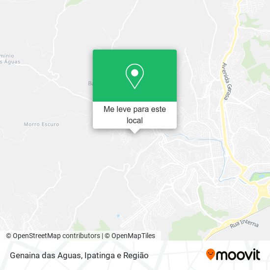 Genaina das Aguas mapa