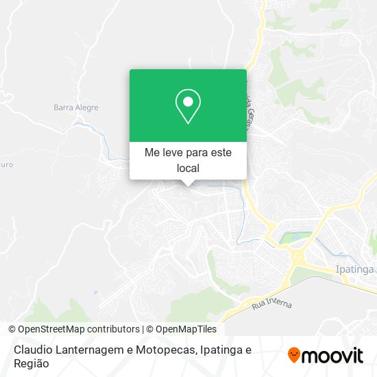 Claudio Lanternagem e Motopecas mapa