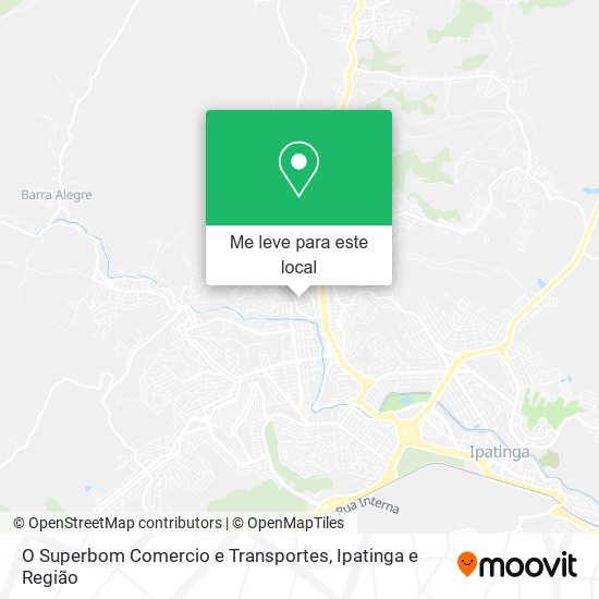 O Superbom Comercio e Transportes mapa