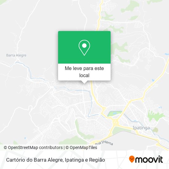 Cartório do Barra Alegre mapa