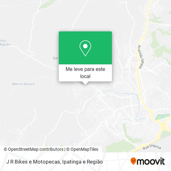 J R Bikes e Motopecas mapa