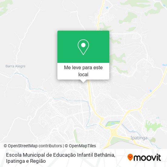 Escola Municipal de Educação Infantil Bethânia mapa