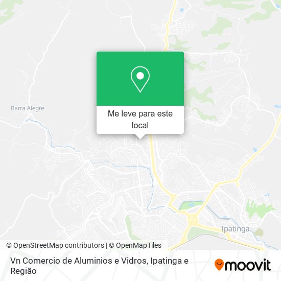 Vn Comercio de Aluminios e Vidros mapa