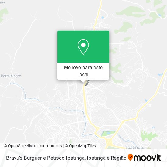 Bravu's Burguer e Petisco Ipatinga mapa