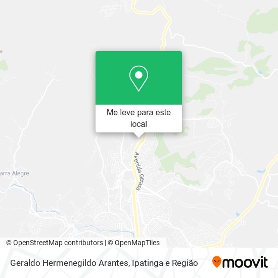 Geraldo Hermenegildo Arantes mapa