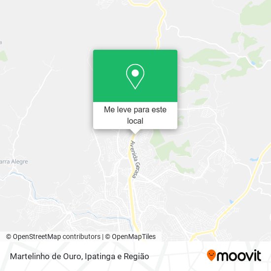 Martelinho de Ouro mapa