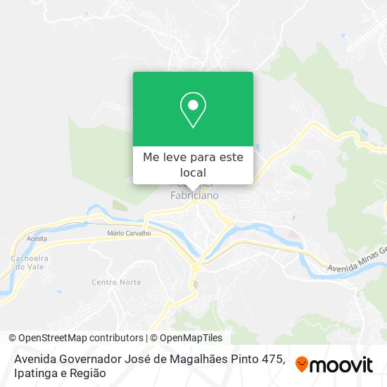 Avenida Governador José de Magalhães Pinto 475 mapa