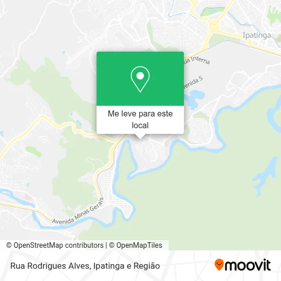 Rua Rodrigues Alves mapa