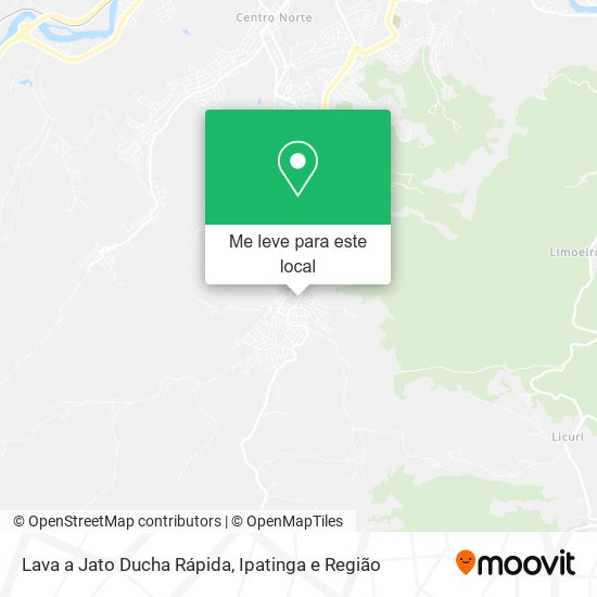 Lava a Jato Ducha Rápida mapa
