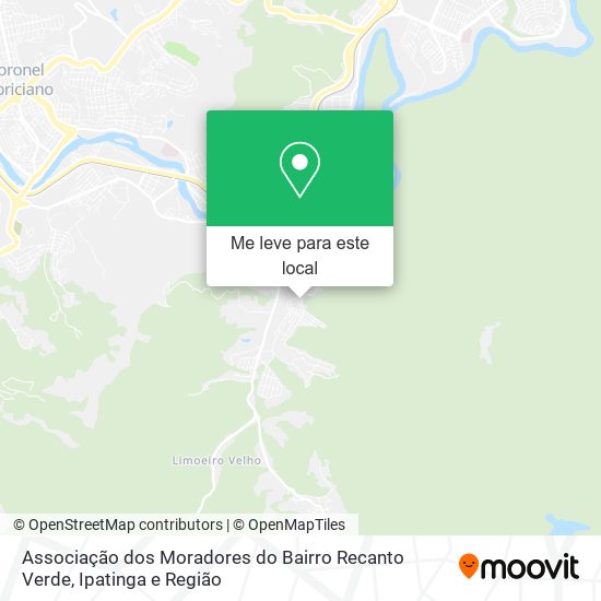 Associação dos Moradores do Bairro Recanto Verde mapa