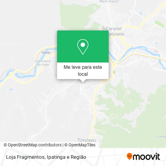 Loja Fragmentos mapa