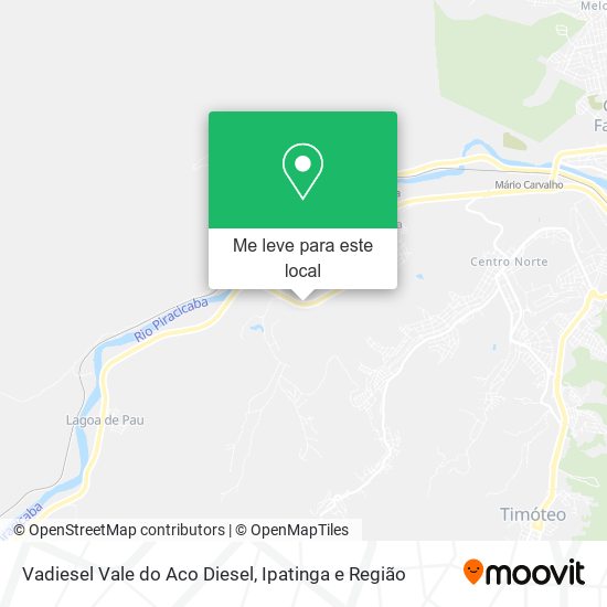 Vadiesel Vale do Aco Diesel mapa