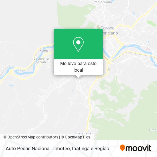 Auto Pecas Nacional Timoteo mapa