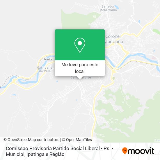 Comissao Provisoria Partido Social Liberal - Psl - Municipi mapa