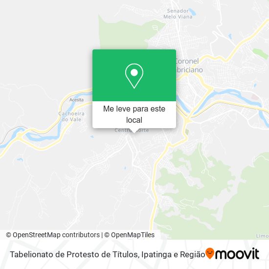 Tabelionato de Protesto de Títulos mapa