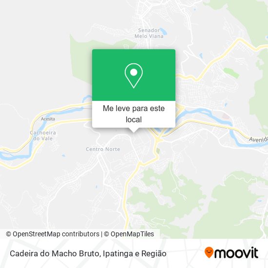 Cadeira do Macho Bruto mapa