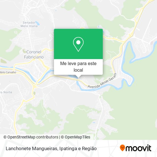 Lanchonete Mangueiras mapa