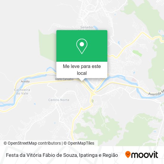 Festa da Vitória Fábio de Souza mapa