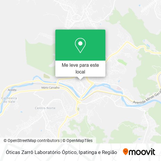 Óticas Zarrô Laboratório Óptico mapa