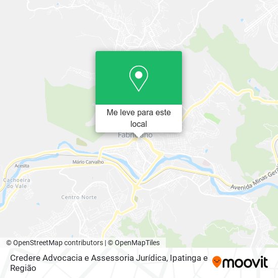 Credere Advocacia e Assessoria Jurídica mapa