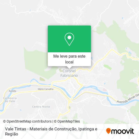 Vale Tintas - Materiais de Construção mapa