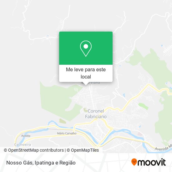 Nosso Gás mapa