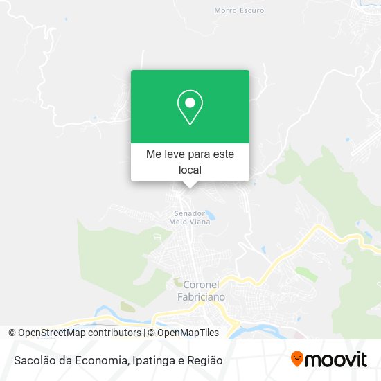 Sacolão da Economia mapa